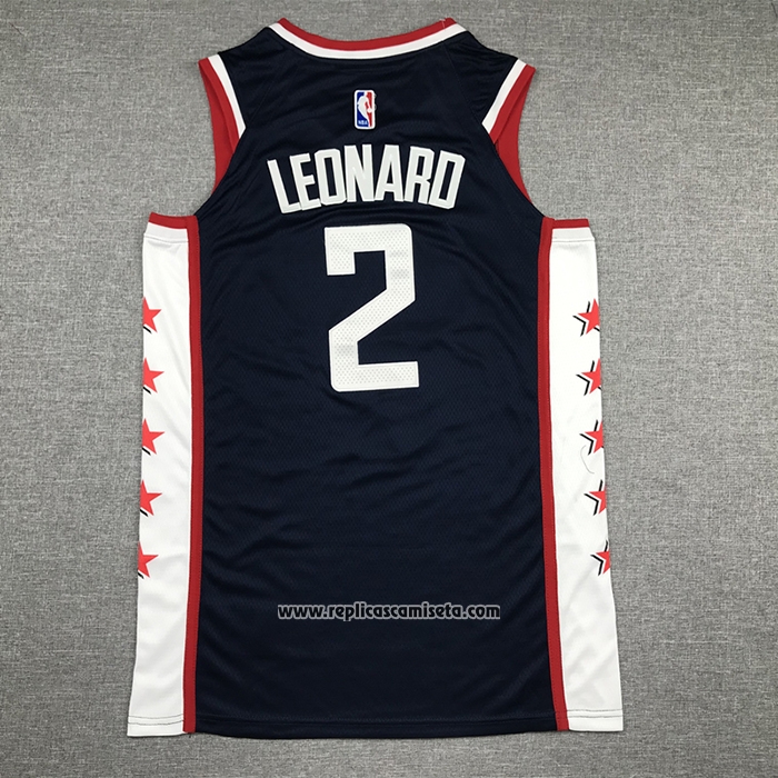 Camiseta Los Angeles Clippers Kawhi Leonard #2 Ciudad 2018-19 Negro